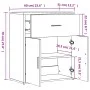Aparador de madera de ingeniería blanco 60x31x70 cm de vidaXL, Aparadores - Ref: Foro24-840464, Precio: 72,60 €, Descuento: %