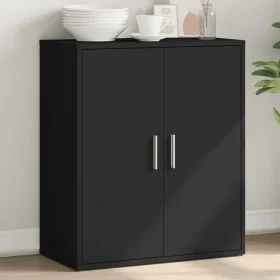 Aparador de madera de ingeniería negro 60x31x70 cm by vidaXL, Sideboards - Ref: Foro24-840458, Price: 76,48 €, Discount: %