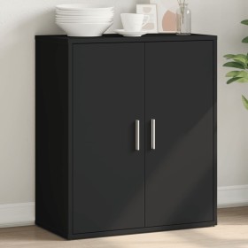 Aparador de madera de ingeniería negro 60x31x70 cm de vidaXL, Aparadores - Ref: Foro24-840458, Precio: 77,96 €, Descuento: %