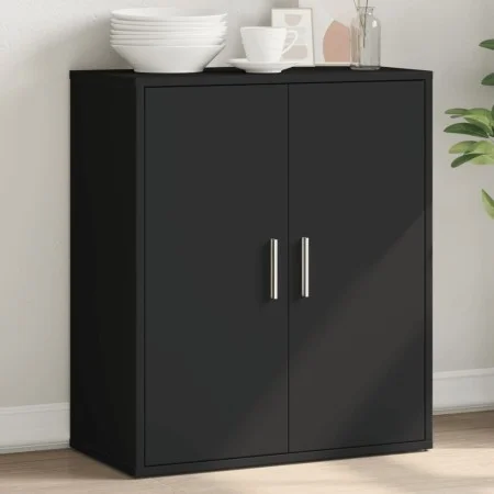 Aparador de madera de ingeniería negro 60x31x70 cm de vidaXL, Aparadores - Ref: Foro24-840458, Precio: 76,48 €, Descuento: %