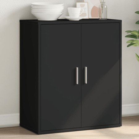 Aparador de madera de ingeniería negro 60x31x70 cm de vidaXL, Aparadores - Ref: Foro24-840458, Precio: 77,96 €, Descuento: %