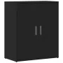 Aparador de madera de ingeniería negro 60x31x70 cm de vidaXL, Aparadores - Ref: Foro24-840458, Precio: 76,48 €, Descuento: %