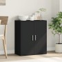 Aparador de madera de ingeniería negro 60x31x70 cm de vidaXL, Aparadores - Ref: Foro24-840458, Precio: 77,96 €, Descuento: %