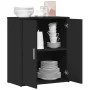 Aparador de madera de ingeniería negro 60x31x70 cm de vidaXL, Aparadores - Ref: Foro24-840458, Precio: 76,48 €, Descuento: %