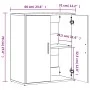 Aparador de madera de ingeniería negro 60x31x70 cm de vidaXL, Aparadores - Ref: Foro24-840458, Precio: 76,48 €, Descuento: %