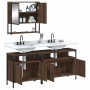 Set de muebles baño 3 pzas madera contrachapada roble marrón de vidaXL, Muebles de baño - Ref: Foro24-3214669, Precio: 149,75...