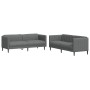 Juego de sofás 2 piezas tela gris oscuro de vidaXL, Sofás - Ref: Foro24-3209239, Precio: 491,62 €, Descuento: %