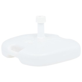 Base de sombrilla rellenable arena/agua plástico blanco 16 L de vidaXL, Bases para sombrillas - Ref: Foro24-48773, Precio: 27...