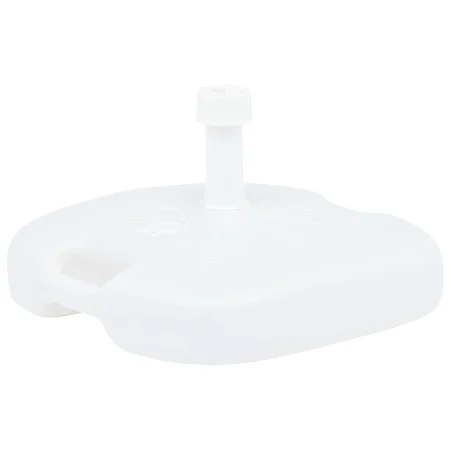 Base de sombrilla rellenable arena/agua plástico blanco 16 L de vidaXL, Bases para sombrillas - Ref: Foro24-48773, Precio: 25...