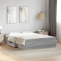 Cama con cajones madera ingeniería gris Sonoma 120x190 cm de vidaXL, Camas y somieres - Ref: Foro24-3280326, Precio: 138,74 €...