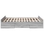 Cama con cajones madera ingeniería gris Sonoma 120x190 cm de vidaXL, Camas y somieres - Ref: Foro24-3280326, Precio: 138,74 €...