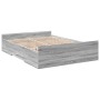 Cama con cajones madera ingeniería gris Sonoma 120x190 cm de vidaXL, Camas y somieres - Ref: Foro24-3280326, Precio: 138,74 €...