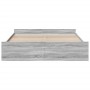 Cama con cajones madera ingeniería gris Sonoma 180x200 cm de vidaXL, Camas y somieres - Ref: Foro24-3280277, Precio: 164,89 €...
