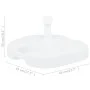 Base de sombrilla rellenable arena/agua plástico blanco 16 L de vidaXL, Bases para sombrillas - Ref: Foro24-48773, Precio: 25...