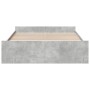 Cama con cajones madera ingeniería gris hormigón 160x200 cm de vidaXL, Camas y somieres - Ref: Foro24-3280282, Precio: 152,74...