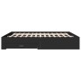 Estructura cama con cajones madera ingeniería negra 180x200 cm de vidaXL, Camas y somieres - Ref: Foro24-3280364, Precio: 186...