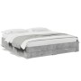Cama con cajones madera ingeniería gris hormigón 180x200 cm de vidaXL, Camas y somieres - Ref: Foro24-3280366, Precio: 210,98...