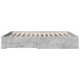 Cama con cajones madera ingeniería gris hormigón 180x200 cm de vidaXL, Camas y somieres - Ref: Foro24-3280366, Precio: 210,98...