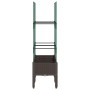 Jardinera con enrejado PP marrón 80x40x142,5 cm de vidaXL, Maceteros y jardineras - Ref: Foro24-367955, Precio: 51,61 €, Desc...