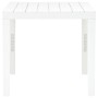 Mesa de jardín con 2 bancos plástico blanco de vidaXL, Conjuntos de jardín - Ref: Foro24-48777, Precio: 87,59 €, Descuento: %