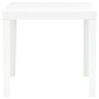 Mesa de jardín con 2 bancos plástico blanco de vidaXL, Conjuntos de jardín - Ref: Foro24-48777, Precio: 87,59 €, Descuento: %