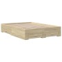 Cama con cajones madera ingeniería roble Sonoma 120x200 cm de vidaXL, Camas y somieres - Ref: Foro24-3280393, Precio: 184,37 ...