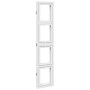 Biombo separador de 3 paneles madera maciza Paulownia blanco de vidaXL, Divisores de ambientes - Ref: Foro24-358686, Precio: ...