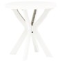 Mesa bistro blanca plástico Ø70 cm de vidaXL, Mesas de jardín - Ref: Foro24-48796, Precio: 51,72 €, Descuento: %