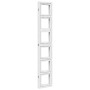 Biombo separador de 4 paneles madera maciza Paulownia blanco de vidaXL, Divisores de ambientes - Ref: Foro24-358692, Precio: ...
