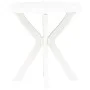 Mesa bistro blanca plástico Ø70 cm de vidaXL, Mesas de jardín - Ref: Foro24-48796, Precio: 62,33 €, Descuento: %