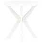 Mesa bistro blanca plástico Ø70 cm de vidaXL, Mesas de jardín - Ref: Foro24-48796, Precio: 51,72 €, Descuento: %