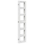 Biombo separador de 6 paneles madera maciza Paulownia blanco de vidaXL, Divisores de ambientes - Ref: Foro24-358699, Precio: ...