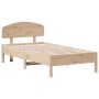 Estructura de cama con cabecero madera maciza pino 90x190 cm de vidaXL, Camas y somieres - Ref: Foro24-3207237, Precio: 119,8...