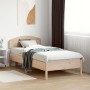 Estructura de cama con cabecero madera maciza pino 90x190 cm de vidaXL, Camas y somieres - Ref: Foro24-3207237, Precio: 119,8...
