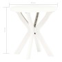 Mesa bistro blanca plástico Ø70 cm de vidaXL, Mesas de jardín - Ref: Foro24-48796, Precio: 51,72 €, Descuento: %