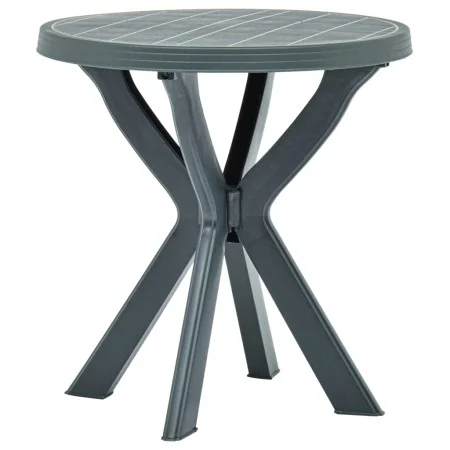 Mesa bistro verde plástico Ø70 cm de vidaXL, Mesas de jardín - Ref: Foro24-48797, Precio: 64,83 €, Descuento: %
