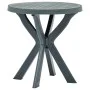 Mesa bistro verde plástico Ø70 cm de vidaXL, Mesas de jardín - Ref: Foro24-48797, Precio: 64,83 €, Descuento: %