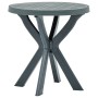 Mesa bistro verde plástico Ø70 cm de vidaXL, Mesas de jardín - Ref: Foro24-48797, Precio: 70,47 €, Descuento: %