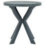 Mesa bistro verde plástico Ø70 cm de vidaXL, Mesas de jardín - Ref: Foro24-48797, Precio: 70,47 €, Descuento: %
