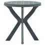 Mesa bistro verde plástico Ø70 cm de vidaXL, Mesas de jardín - Ref: Foro24-48797, Precio: 64,83 €, Descuento: %