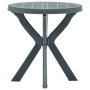 Mesa bistro verde plástico Ø70 cm de vidaXL, Mesas de jardín - Ref: Foro24-48797, Precio: 70,47 €, Descuento: %