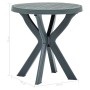 Mesa bistro verde plástico Ø70 cm de vidaXL, Mesas de jardín - Ref: Foro24-48797, Precio: 70,47 €, Descuento: %