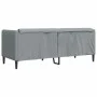Sofá de 2 plazas tela gris claro de vidaXL, Sofás - Ref: Foro24-372604, Precio: 223,11 €, Descuento: %
