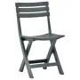 Folding garden chair 2 units green plastic by vidaXL, Garden chairs - Ref: Foro24-48789, Price: 65,62 €, Discount: %