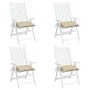 Cojines de palets de jardín 4 uds tela Oxford beige 50x50x7 cm de vidaXL, Cojines para sillas y sofás - Ref: Foro24-361517, P...