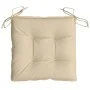 Cojines de palets de jardín 4 uds tela Oxford beige 50x50x7 cm de vidaXL, Cojines para sillas y sofás - Ref: Foro24-361517, P...