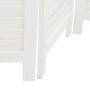Biombo separador de 3 paneles madera maciza Paulownia blanco de vidaXL, Divisores de ambientes - Ref: Foro24-358832, Precio: ...