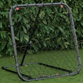 Rebotador de fútbol ajustable acero negro 84x73x60-80 cm by vidaXL, Accessories for soccer goals - Ref: Foro24-4007968, Price...