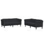 Juego de sofás 2 piezas terciopelo negro de vidaXL, Sofás - Ref: Foro24-3209224, Precio: 568,10 €, Descuento: %