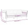 Zweiteiliges Samt-Sofa-Set in Schwarz von vidaXL, Sofas - Ref: Foro24-3209224, Preis: 465,17 €, Rabatt: %